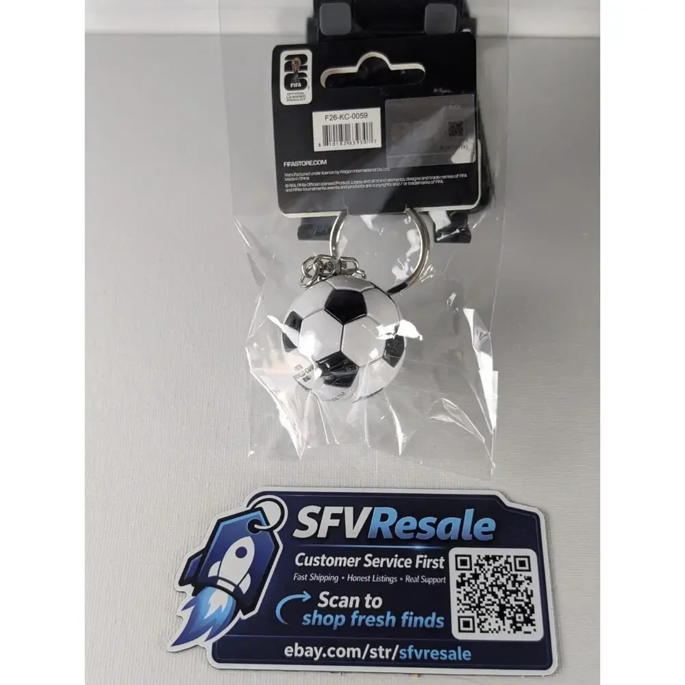 FIFA World Cup 2026 Soccer Ball Keychain Official Licensed F26-KC-0059 New